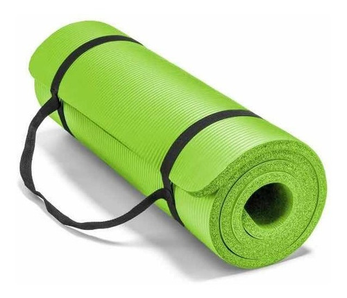 Tapete Yoga Personal Verde Fitness Grosor 10mm Mide 180x60