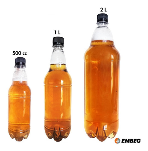 Botella Pet De 500cc X48 Unid Con Tapa