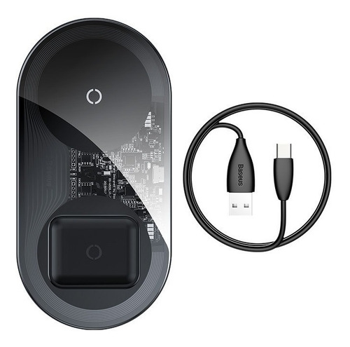 Carregador Wireless 2em1 iPhone 11 Pro Max AirPods Baseus
