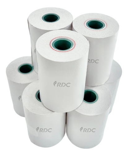 50 Rollos De Papel Termico 80x40mm Negro Impresora 80mm