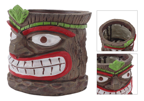 Maceta De Resina Con Forma De Tótem, Con Forma De Tótem, Res