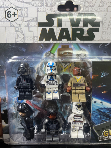 6 X Minifiguras Star Wars Bloques De Construccion Bricks 6 Star Wars