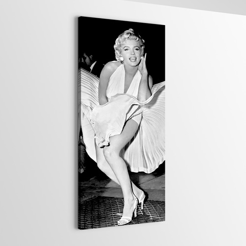 Cuadro En Canvas Marilyn 7 Year Itch, Vestido Blanco, 140x60