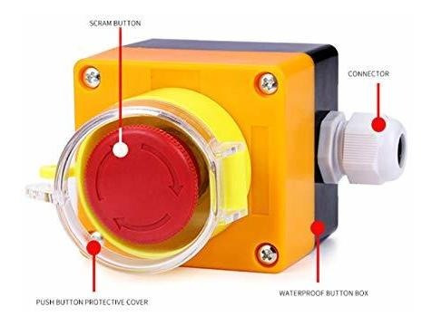 Protector Plastico Transparente Para Interruptor Boton 4