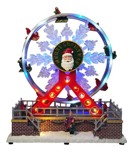 Rueda De De Navidad Musical Brillante Animado Para Adornos