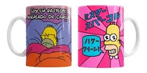 Comprar Combo 2 Tazas Los Simpsons Homero Mr Chispa Y Pastelito 