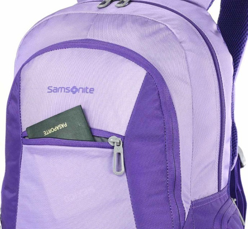 Mochilas Mujer Samsonite Orion Porta Notebook Violeta Full