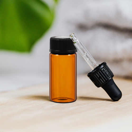 100 Botellas De Aceite Esencial De Vidrio De 3 Ml Con Tapón