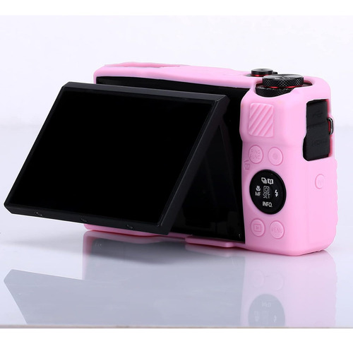 Funda Para Canon Powershot G7x Mark Iii Silicona Rosa Suave