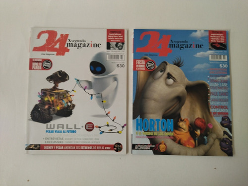 Revistas 24 X Segundo Magazine Walle Y Horton ( Lote De 2 )