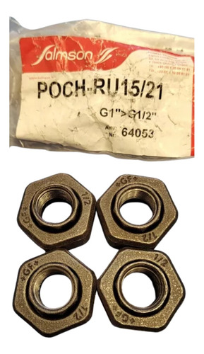 Imagen 2 de 10 de Racor Media Unión Salmson 1 Rh A 1/2 Pulgada Rh Calefacción