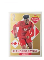 Comprar Figurita Extra Sticker Alphonso Davies Gold Oro Mundial 2022