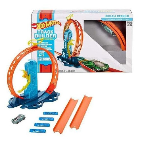 Hot Wheels Track Builder Loop Kicker Pack Pista