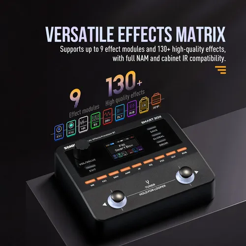 ギター SONICAKE SMART BOX Processador Multiefeitos Sonicake Smart Box Nam/ir Paraguita