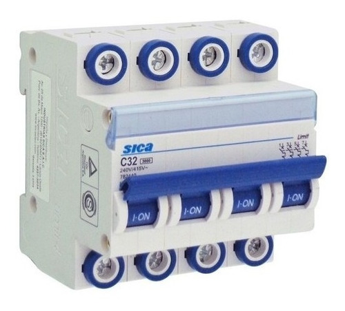 Térmica 4 Polos 32 A 3 Ka Curva C Sica