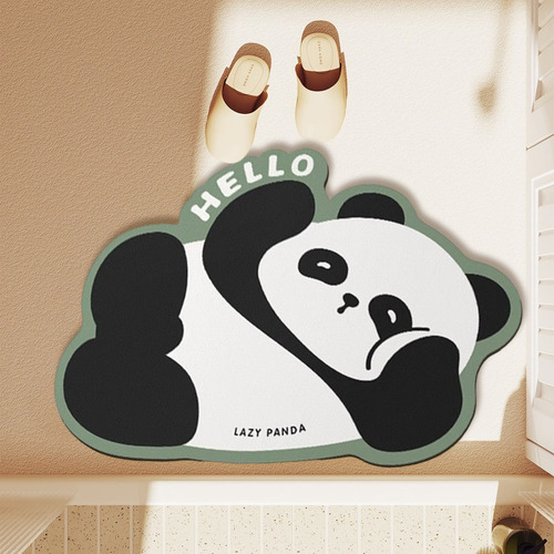 Tapete De Piso G Pandas Con Forma Especial Para Baño Y Baño