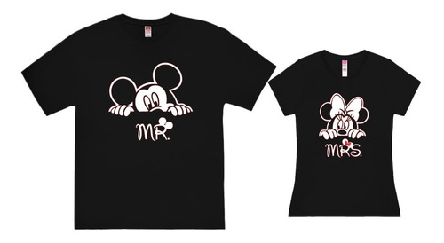 Playeras Duo Parejas Novios Mickey Mouse & Minnie