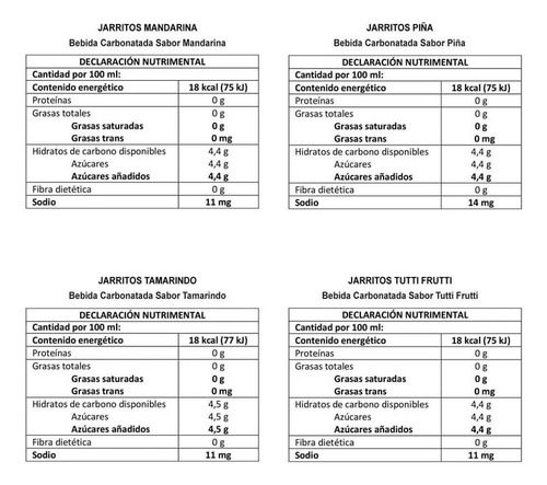Refresco Jarritos Sabores Surtidos 24 Pzas De 355 Ml