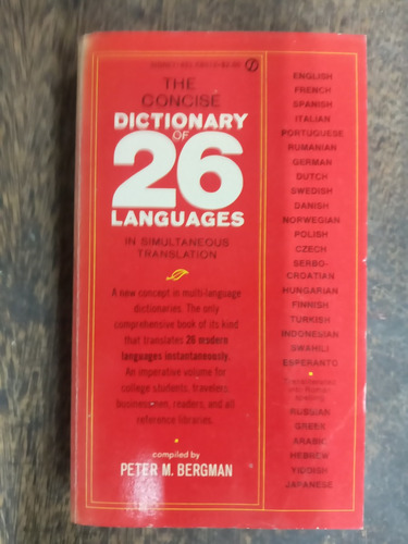 The Concise Dictionary Of 26 Languages In Simultaneous *