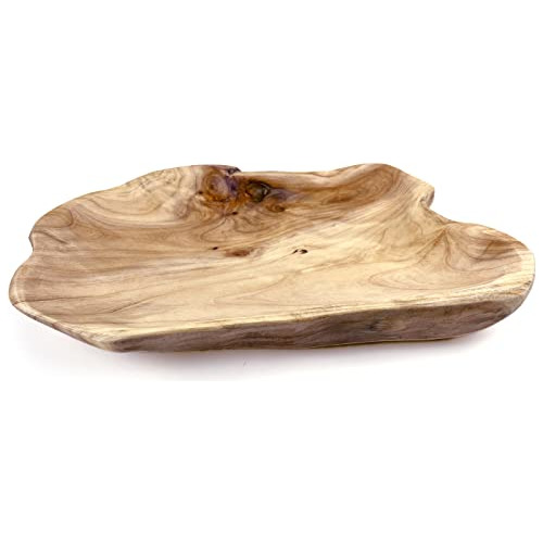 Wood Fruit Snack Dish Hand-carved Candy Dish Natural Ha...