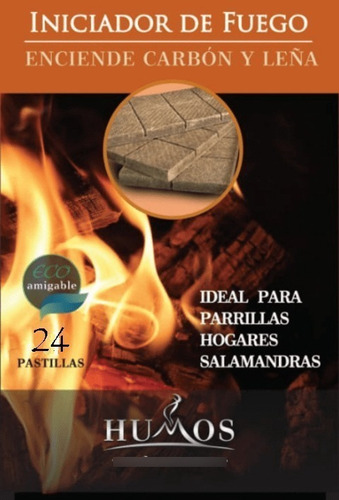 Pastillas Fuego Iniciadoras Humos Parrilla Asado X5 Cajas