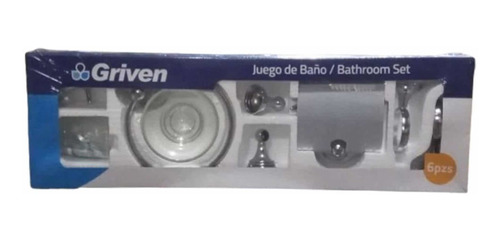 Accesorios De Baño 6pza Acero Griven