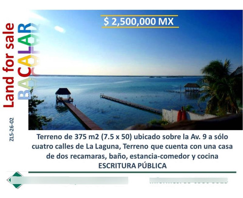 Terreno En Venta En Bacalar - Pueblo