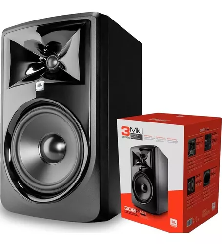 JBL 308P MKII - 2x Monitor de Referência JBL 308P MKII Ativa - Preto