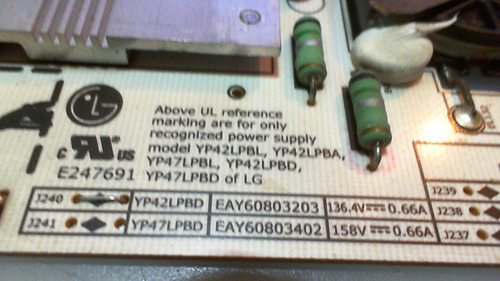 Tarjeta Fuente Lg Eay60803203, 42lx6500 47lx6500 (Usado)