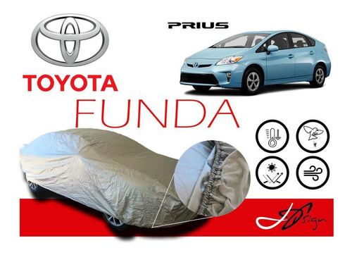 Funda Cubierta Lona Afelpada Cubre Toyota Prius 2011-15