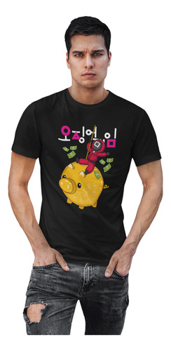 Playera Soldado Cerdito Squid Game Juego Del Calamar Lider