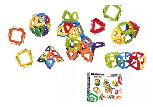 Geometrik Forms 48 Piezas Juego Didactico Educativo Ditoys Versión Del Personaje Ningunaq
