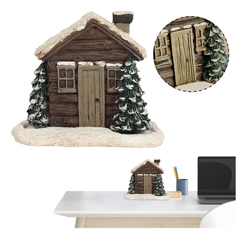 Quemador De Incienso Christmas Town Hut De Resina Con Forma