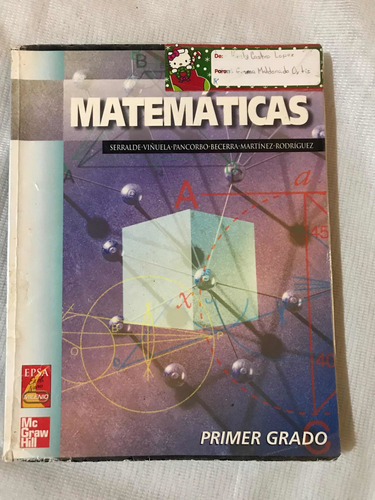 Matematicas 1er Grado Por Serralde,viñuela,pancorbo, Mart