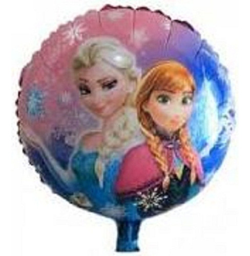 6 Globos Metalizados Frozen De 45 Cm