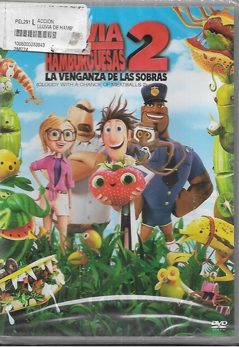 Lluvia De Hamburguesas 2 La Venganza De Las Sobras Dvd Nuevo