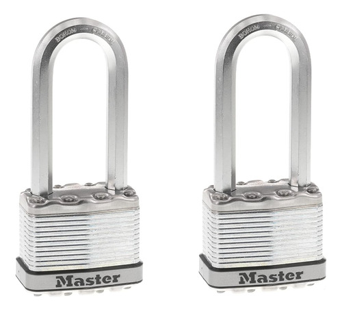 Set Candados Con Llave Master Lock M5xtlj Silver/2pcs