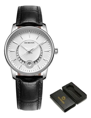 Reloj De Cuero Ochstin Gq060a Con Calendario Simple