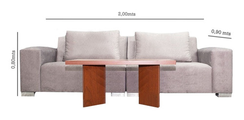 Sillon Star 3 Cuerpos Chenille Premium Dadaa Muebles Sofa