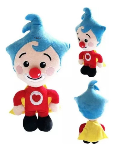 Peluche Payaso Plim Dibujos Animados Regalo Suave Felpa