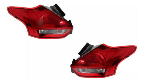 Juego Faros Opticas Ford Focus 2015 2016 2017 2018 Con Led