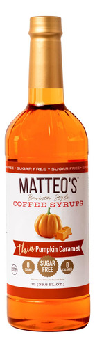 Matteo's Barista Style - Jarabe De Cafe Sin Azucar,