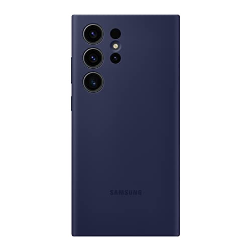 Funda Oficial De Silicona Para Samsung S23 Ultra Azul Navy