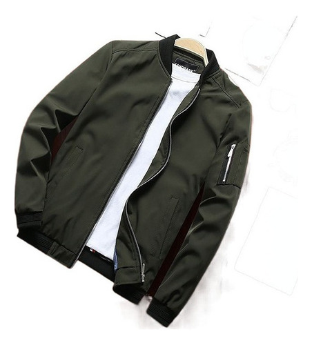 Chaqueta Bomber Informal Para Hombre