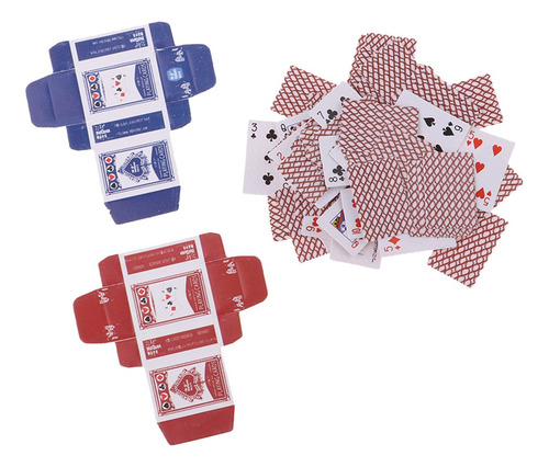 Imagen 8 de 8 de 1/6 Miniatura Deck Completo De Juegos De Naipes De Póquer