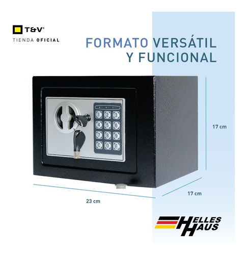 Imagen 4 de 10 de Caja Fuerte Digital Chica Seguridad Alemana Con Alarma Tecla
