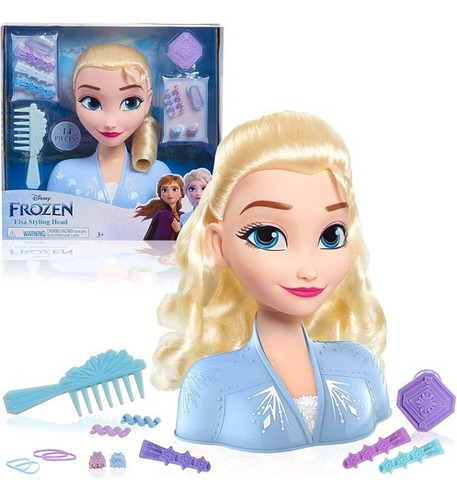 Disney Frozen 2elsa Styling Head Maquilla Peina Juguete Niñ