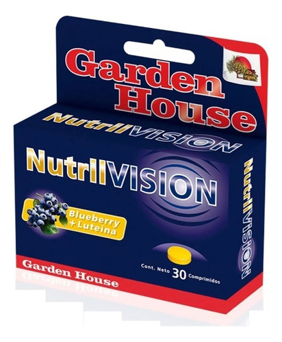 Nutrilvision Garden House X 30 Comp Arándano Azul Luteína