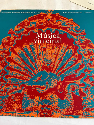 Música Virreinal Voz Viva México Tercera Edición Lp