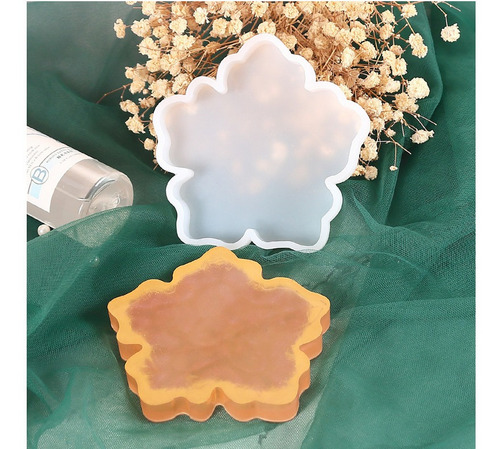 Molde Silicon Para Resina Forma De Flor Base